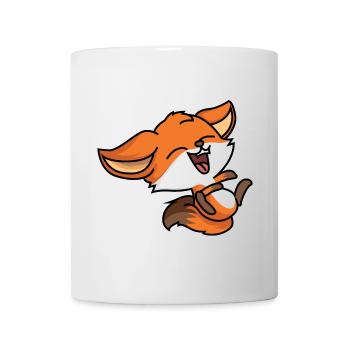 Lachender Fuchs - Tasse - Weiß - Vorne