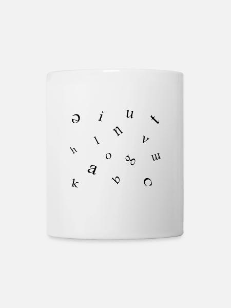 Letras - Taza - blanco