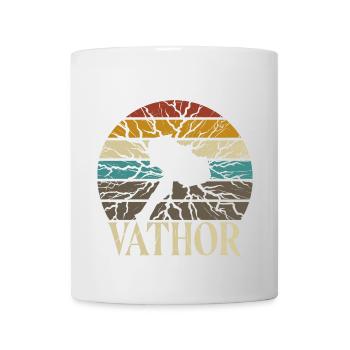 Fathor Vathor Vater Thor Hammer Vatertag Geschenk - Tasse - Weiß - Vorne