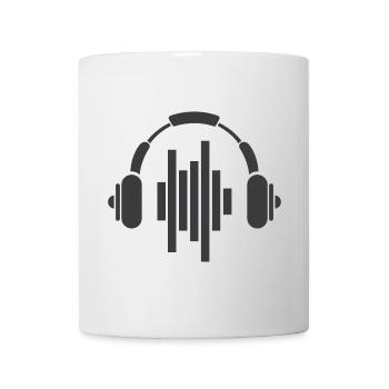 Kopfhörer Symbol Logo icon beats Musik Sound dnb - Tasse - Weiß - Vorne