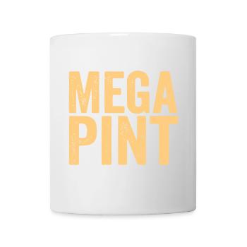 Design typographique audacieux sur fond pastel - Mug blanc - blanc - Devant