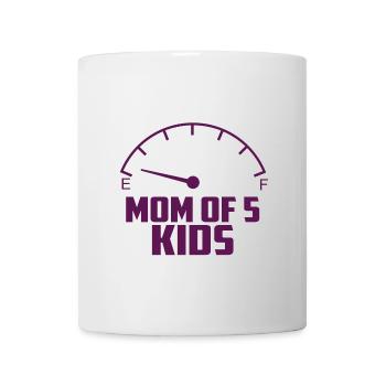 Mother of 5 children - Mug - white - Front