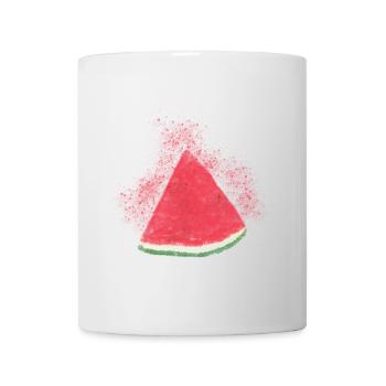 Watermelon, Watermelon, Melon, Watercolor - Mug - white - Front