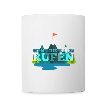 Wenn die Berge rufen Geschenk - Tasse - Weiß - Vorne