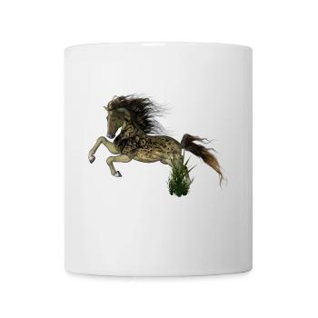 Beeindruckendes Fantasy-Pferd mit Totenköpfen. - Tasse - Weiß - Vorne