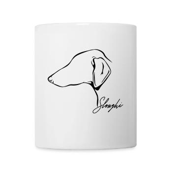 SLOUGHI Profil Hunde Hund Windhunde Wilsigns - Tasse - Weiß - Vorne