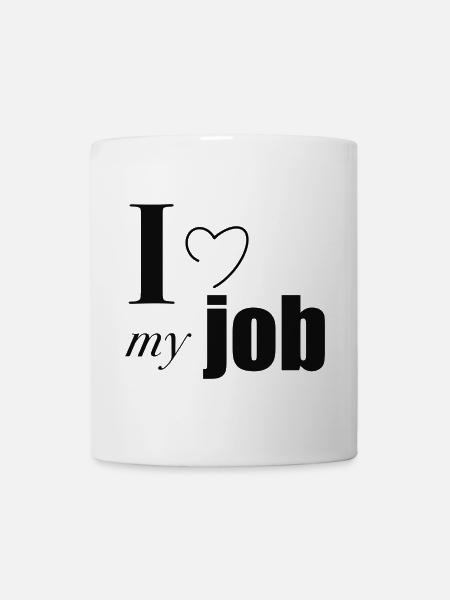 I love my job - Mug - white