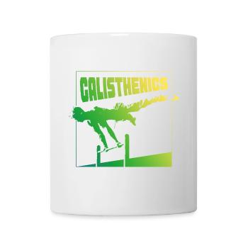 Calisthenics Gradient Pose Square Design - Mug - white - Front