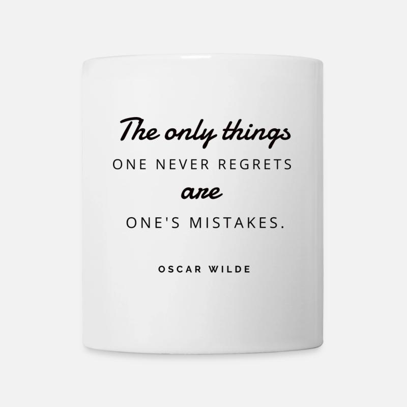 T shirt Oscar Wilde citation - Mug blanc - blanc