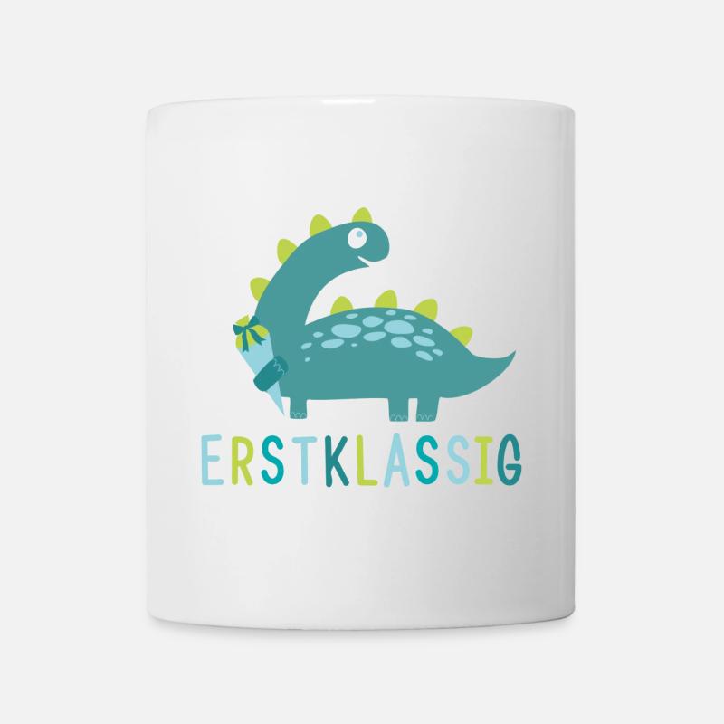 Erstklassig - Schulkind - Dino - Tasse - Weiß