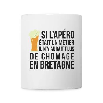 APERO METIER BRETAGNE - Mug blanc - blanc - Devant