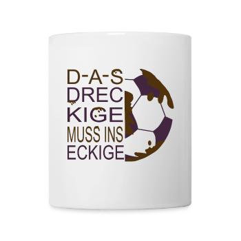 Schlamm Fußball - Tasse - Weiß - Vorne