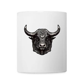 Bull's head - Mug - white - Front