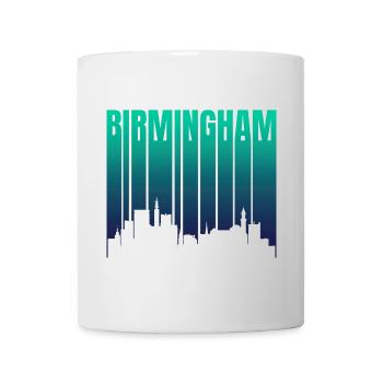 Birmingham Skyline Gradient - Mug - white - Front