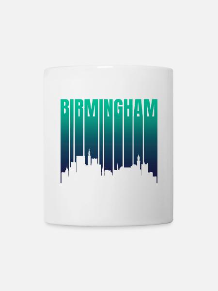 Birmingham Skyline Gradient - Tasse - Weiß