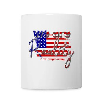 we are reality USA Star Strip American - Mug - white - Front