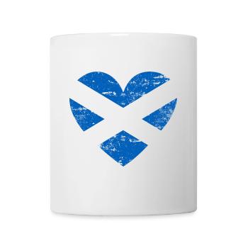 Scotland Flag Heart - Mug - white - Front