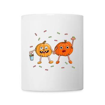 Citrouille d’Halloween mignonne pour les enfants - Mug blanc - blanc - Devant
