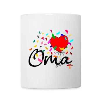 Oma Konfetti - Tasse - Weiß - Vorne