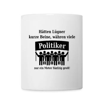 Kleine Politiker - Tasse - Weiß - Vorne