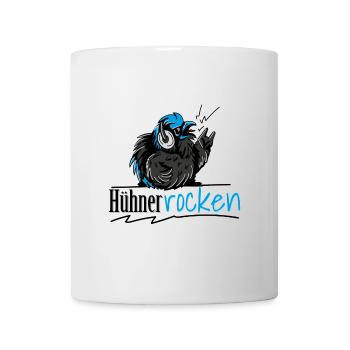 Hühner Rocken - Tasse - Weiß - Vorne