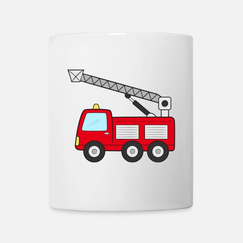 Camion de pompiers Camion de pompiers - Mug blanc - blanc