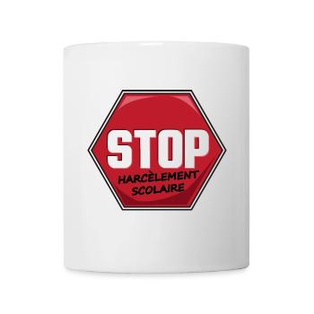 Stop Harcèlement Scolaire - Mug blanc - blanc - Devant