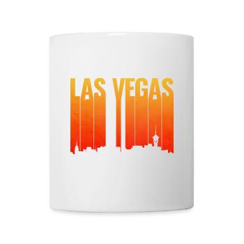 Las Vegas Skyline Sonnenuntergang - Tasse - Weiß - Vorne