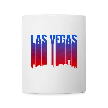 Las Vegas Gradient Skyline Silhouette - Mug - white - Front