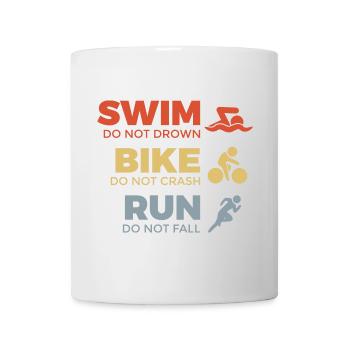 Motivierender Triathlet Spruch - Tasse - Weiß - Vorne