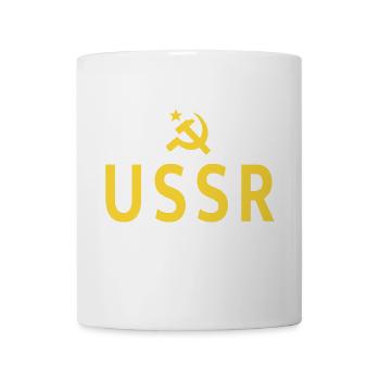 Wappen der UdSSR Sowjetunion Russischer Stern СССР - Tasse - Weiß - Vorne
