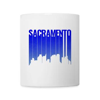 Sacramento Slope Skyline Silhouette - Mug blanc - blanc - Devant