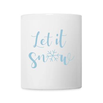Quota neige Letitsnow quota snowflake noël - Mug blanc - blanc - Devant