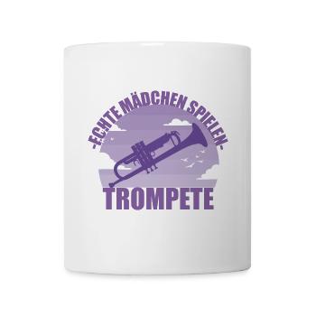 Trompete Musikerin Instrument Mädchen Geschenk - Tasse - Weiß - Vorne