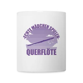 Querflöte Musikerin Instrument Mädchen Geschenk - Tasse - Weiß - Vorne