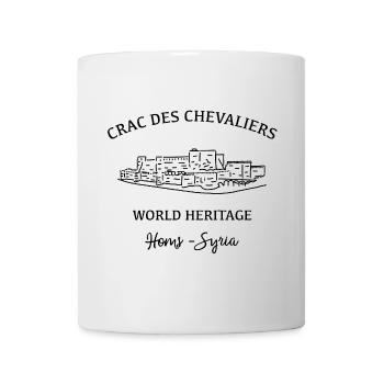 Syrien, Homs, Crac des Chevaliers, Weltkulturerbe - Tasse - Weiß - Vorne
