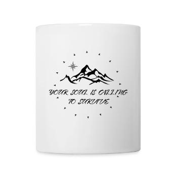 Kompass-Starburst-Kreis - Tasse - Weiß - Vorne