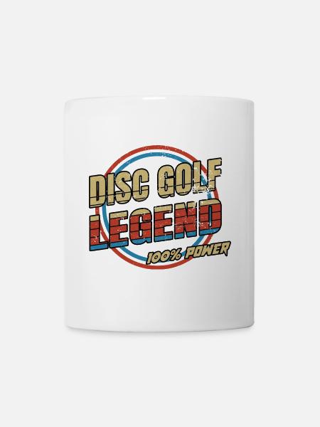 Disco Golf Legenden Design - Tasse - Weiß