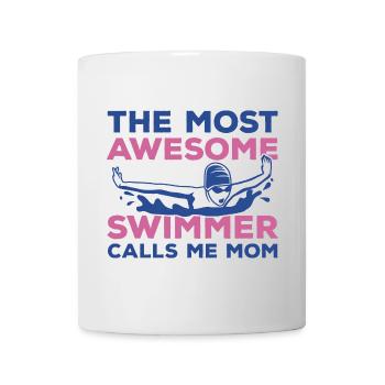Schwimmer Mutter - Tasse - Weiß - Vorne