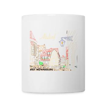Altdorf près de Nuremberg, colombage, Bavière - Mug blanc - blanc - Devant