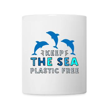 Umweltverschmutzung im Meer - Tasse - Weiß - Vorne