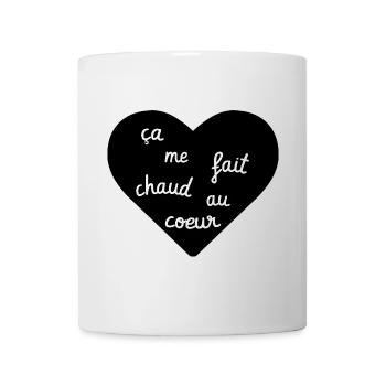 ça me fait chaud au coeur - Mug blanc - blanc - Devant