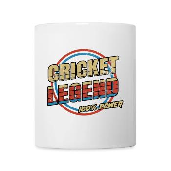 Cricket legend sport design - Mug - white - Front
