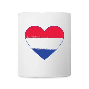 Holland Flag Heart used - Mug - white - Front