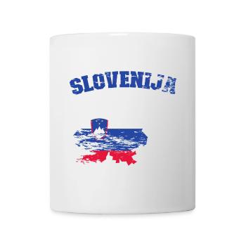 Slovenia Flag Map used - Mug - white - Front