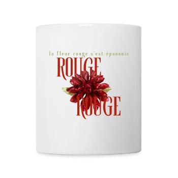 Rouge Fleur Floral Emblem - Mug - white - Front