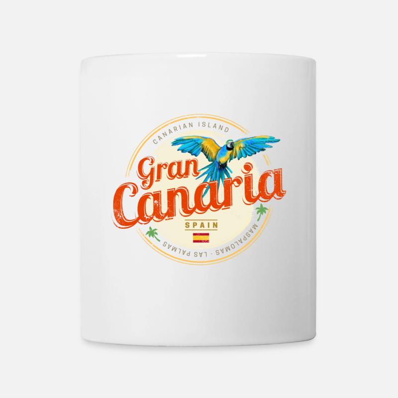 Grande Canarie Perroquet Îles Canaries Espagne - Mug blanc - blanc
