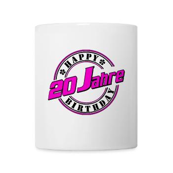 20 Jahre Neon Jubiläum - Tasse - Weiß - Vorne