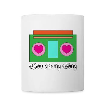 abstrait amour amitié graphique - Mug blanc - blanc - Devant