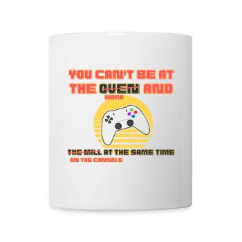 Gamer vs. Arbeit: Console Clash - Tasse - Weiß - Vorne